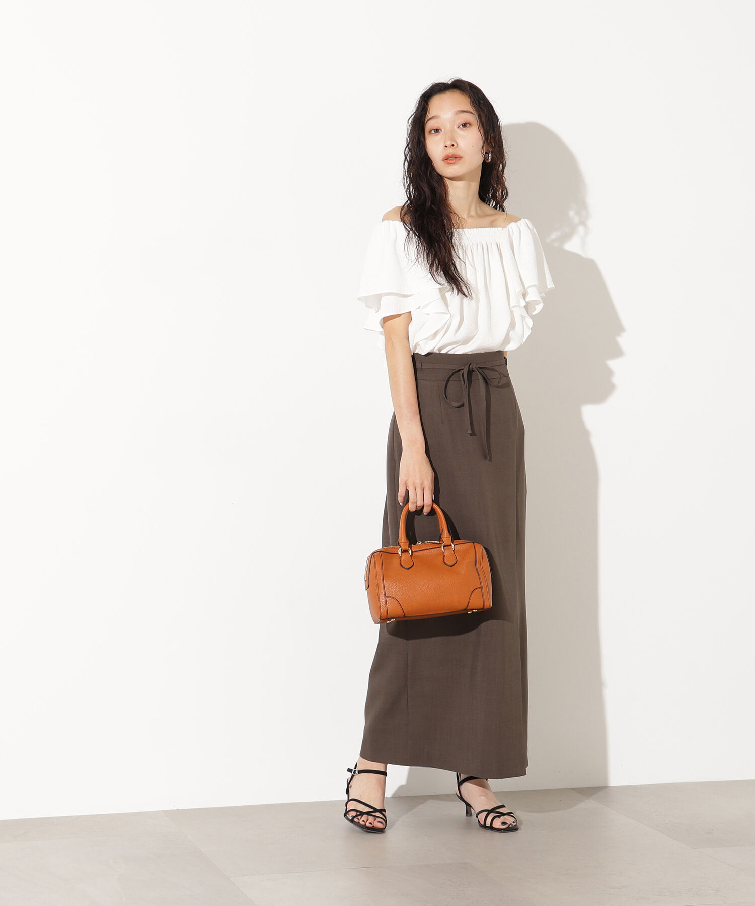  「ドビーフリルブラウス」|シャツ・ブラウス|