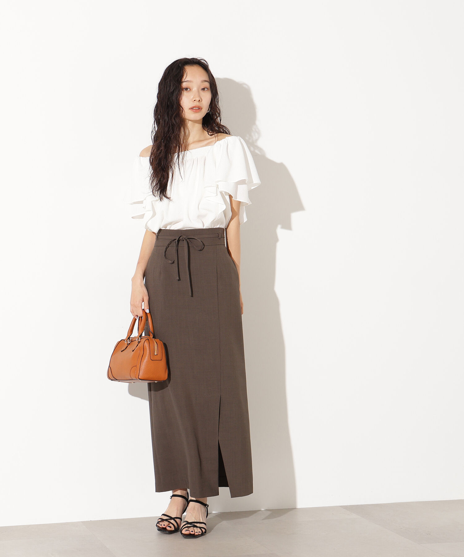  「ドビーフリルブラウス」|シャツ・ブラウス|