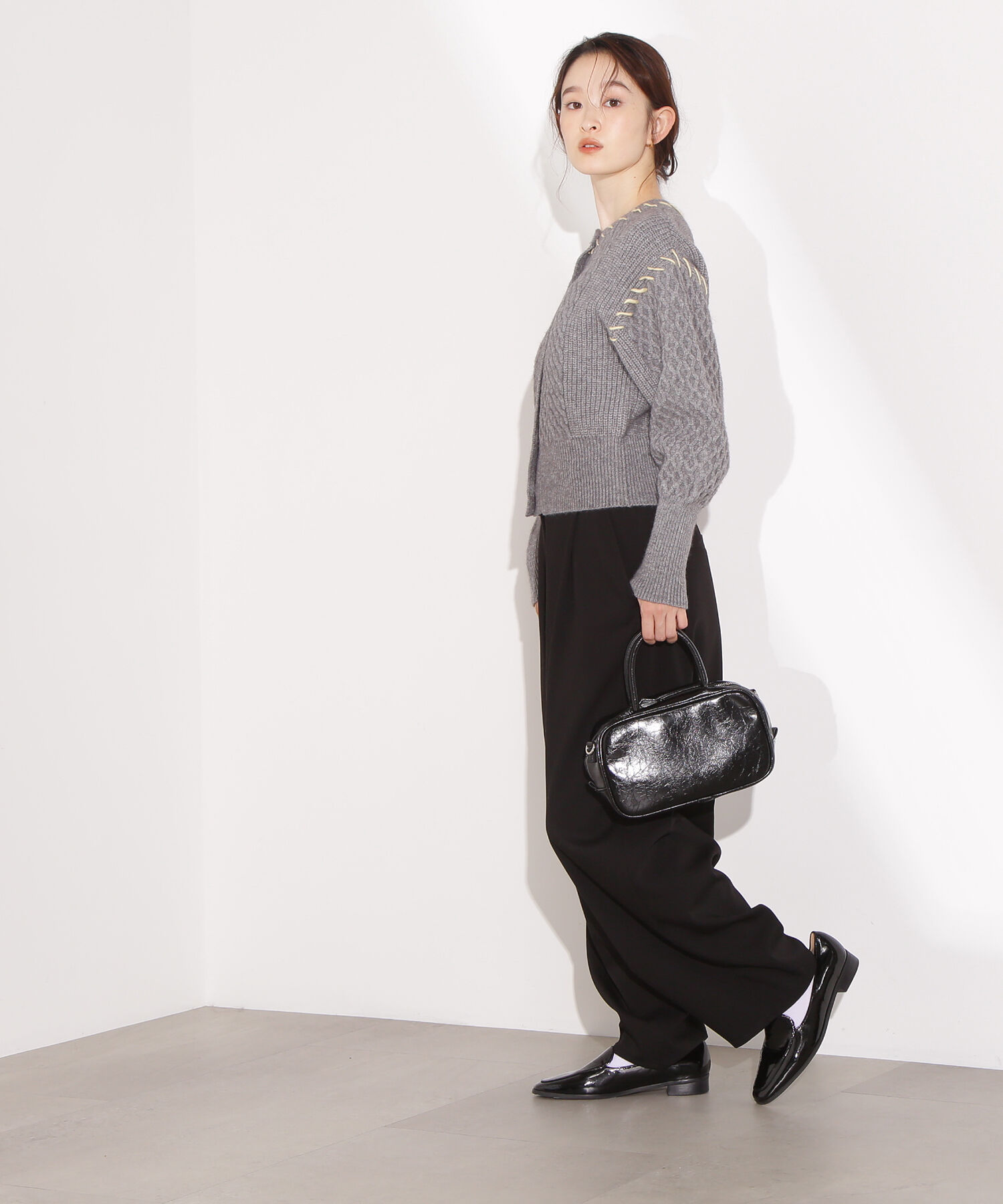  「ケーブルステッチカーディガン」|ニット・セーター|