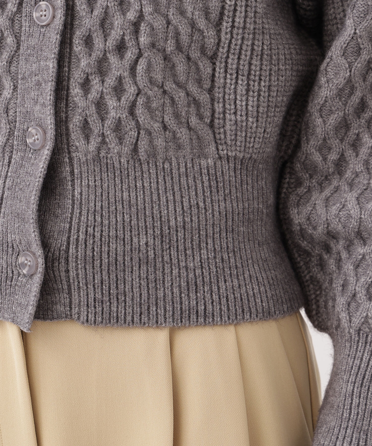  「ケーブルステッチカーディガン」|ニット・セーター|