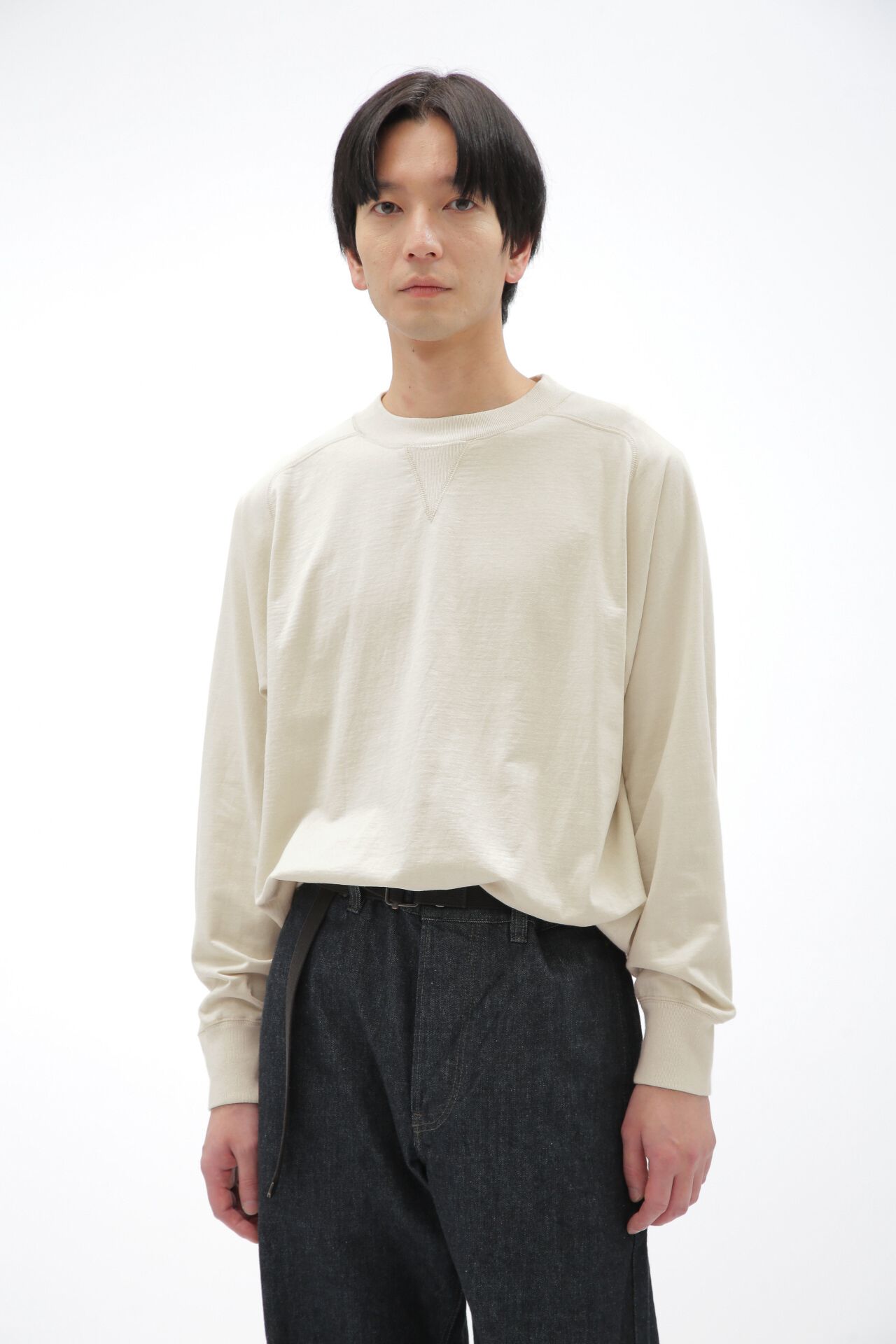 MHL.「COMPACT LOOPBACK JERSEY」|Tシャツ・カットソー|ECRU2