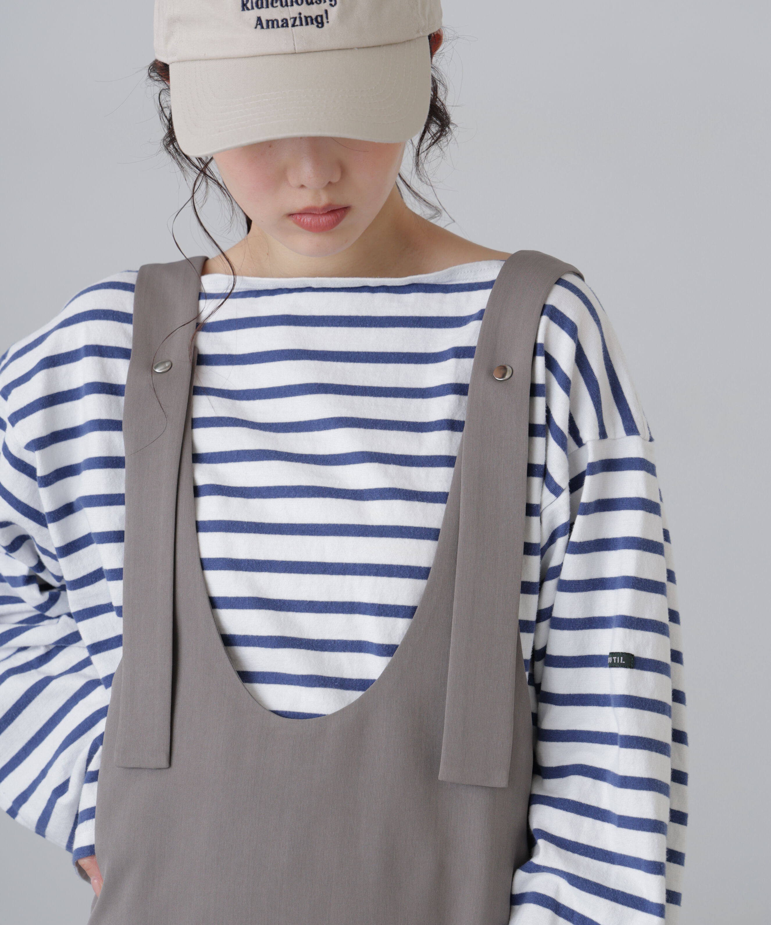  「Uネックジャンパースカート」|ワンピース|