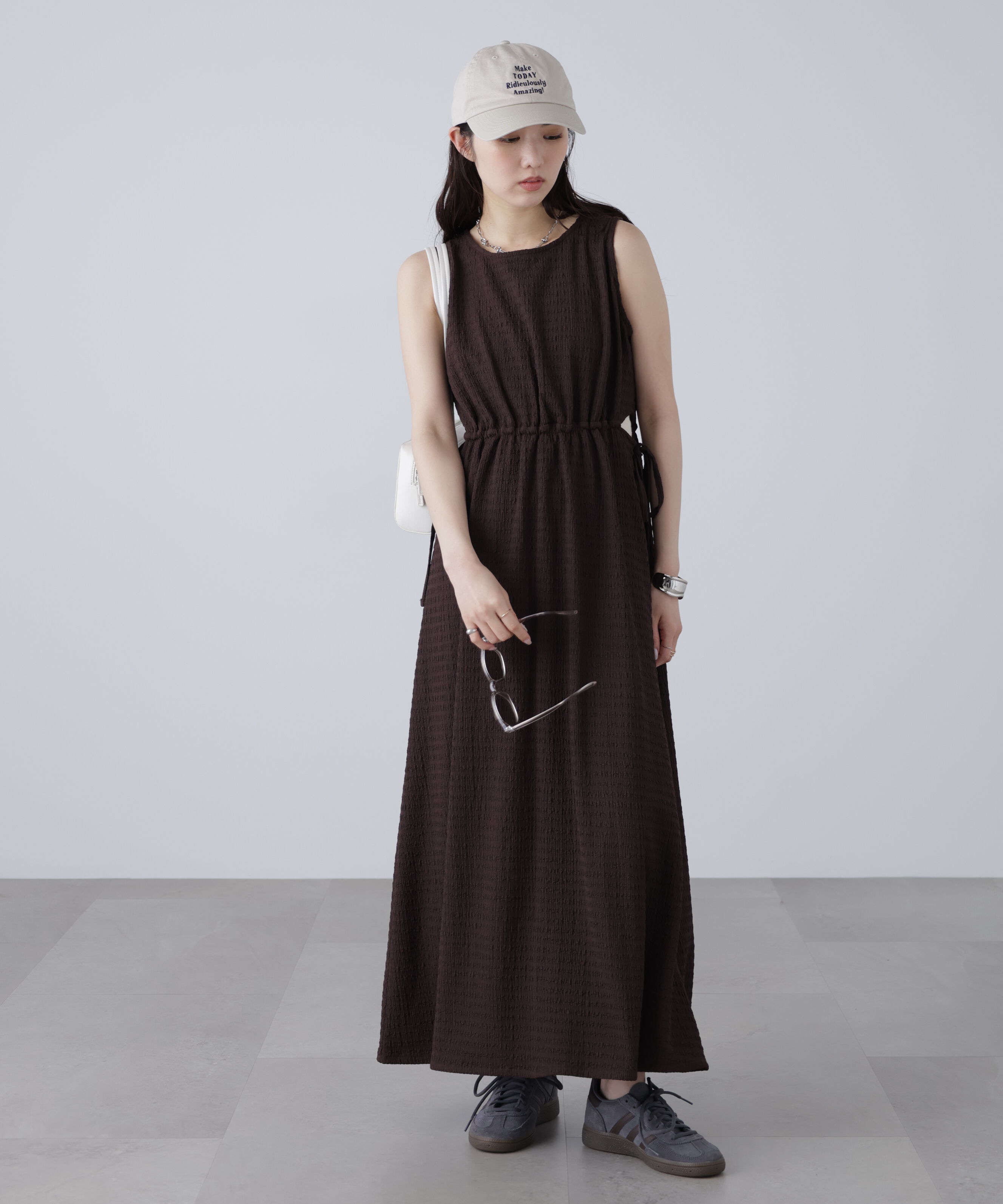  「サイドカットノースリカットソーワンピース」|ワンピース|