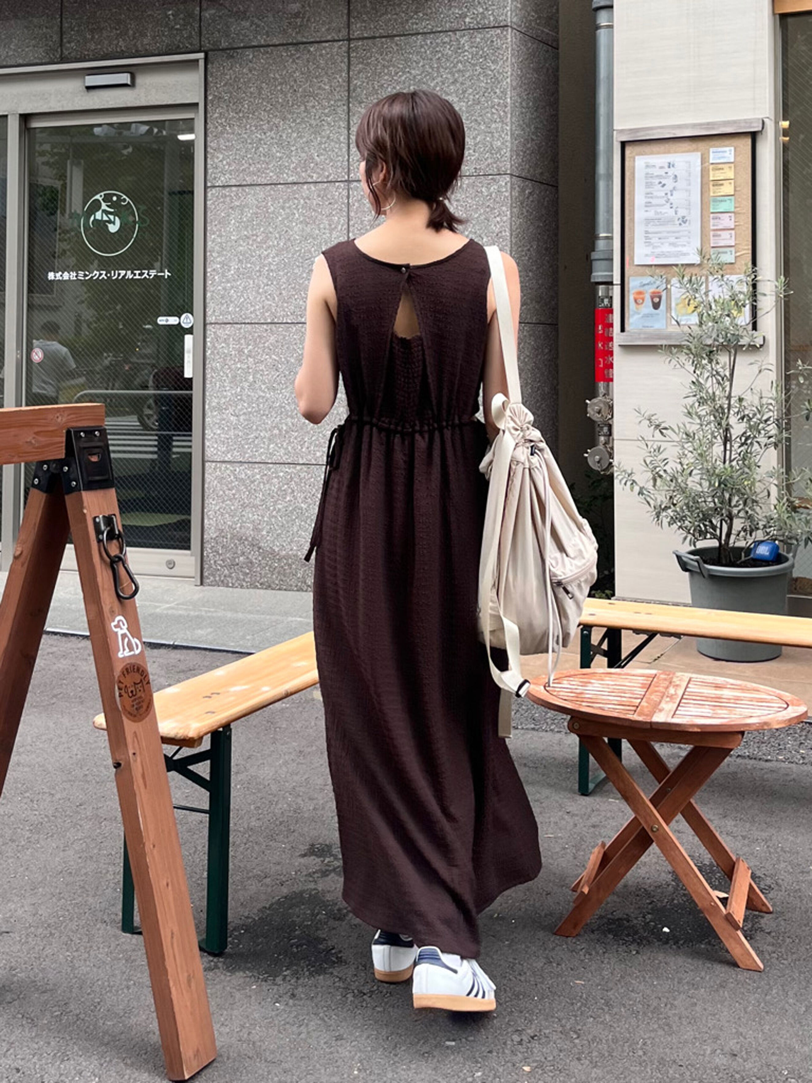  「サイドカットノースリカットソーワンピース」|ワンピース|