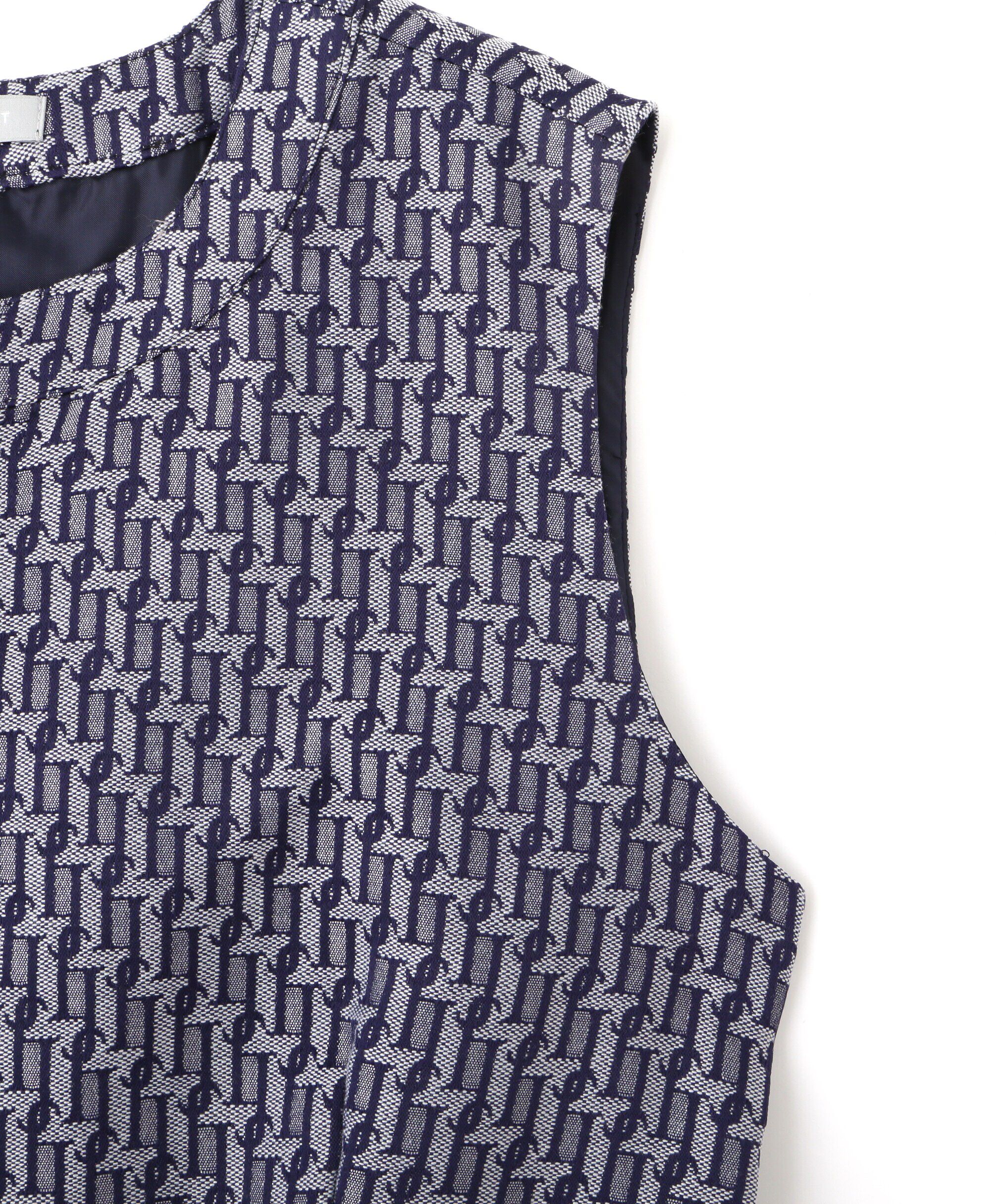  「モノグラムジャガードミニワンピース」|ワンピース|