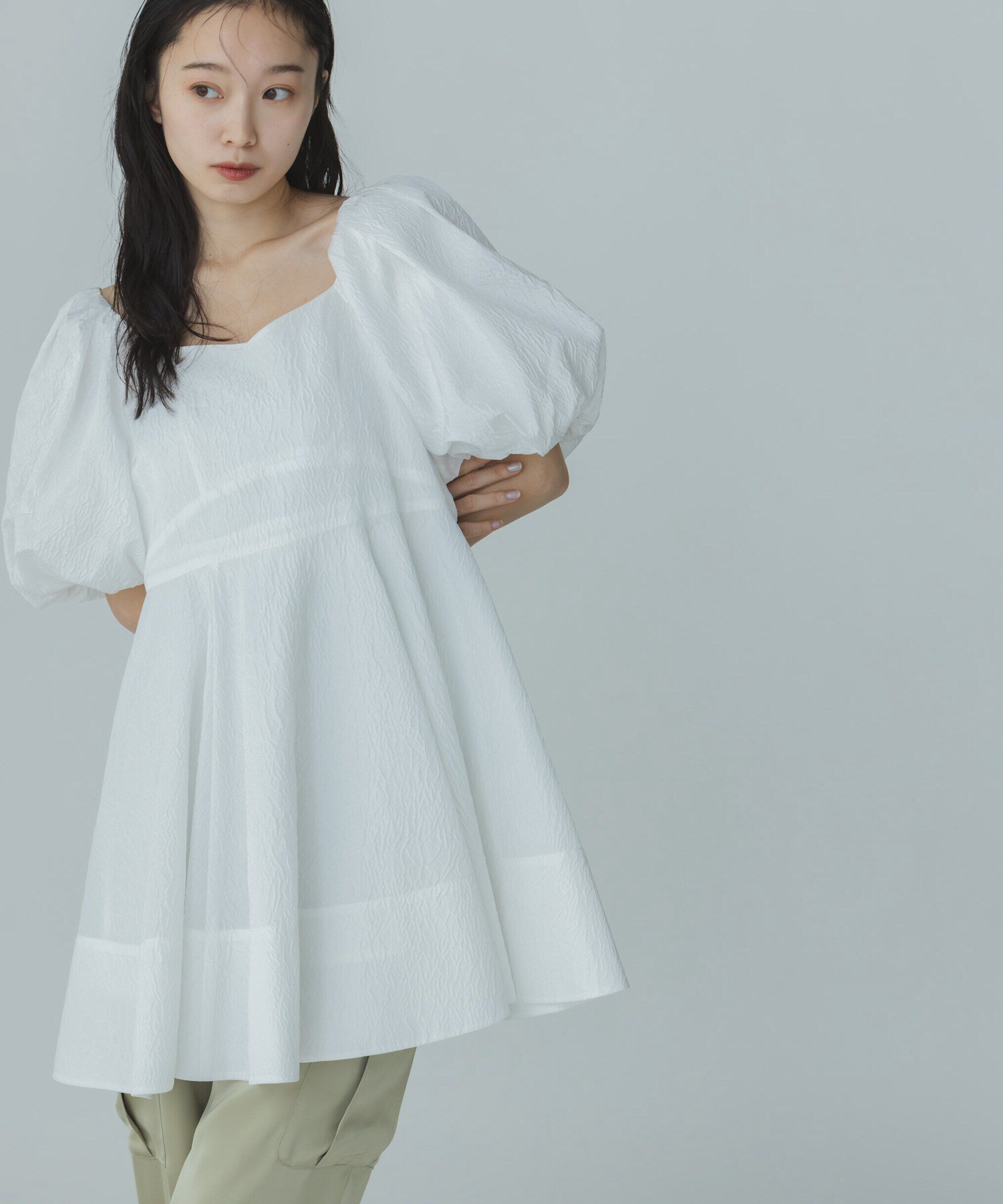  「◇ジャガードミニワンピース」|ワンピース|