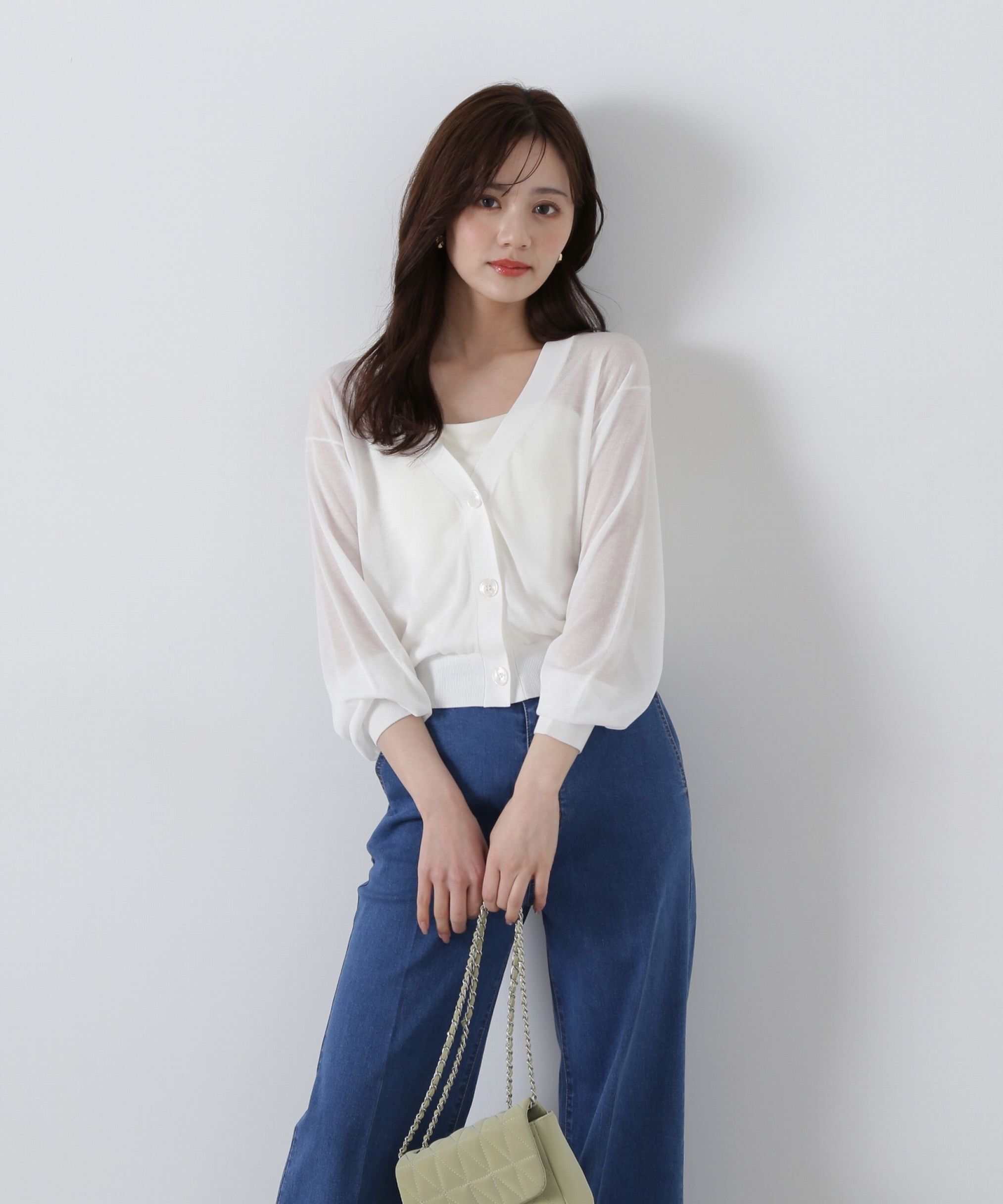 PROPORTION BODY DRESSING「シアーカーディガン」|カーディガン|