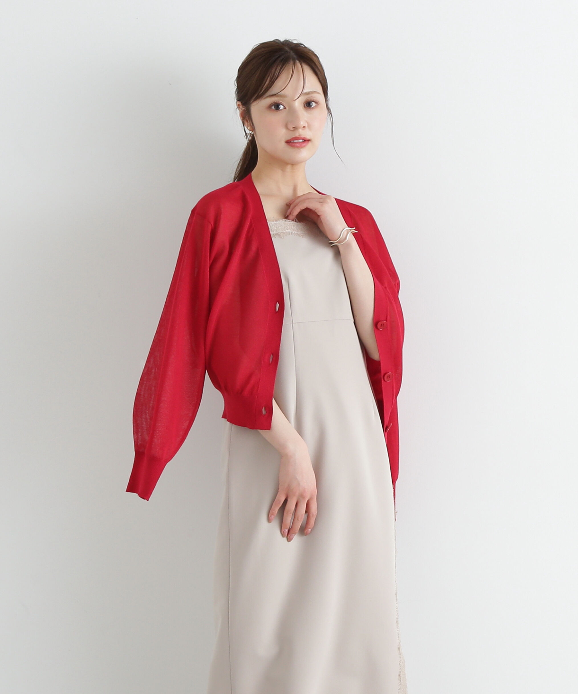 PROPORTION BODY DRESSING「シアーカーディガン」|カーディガン|