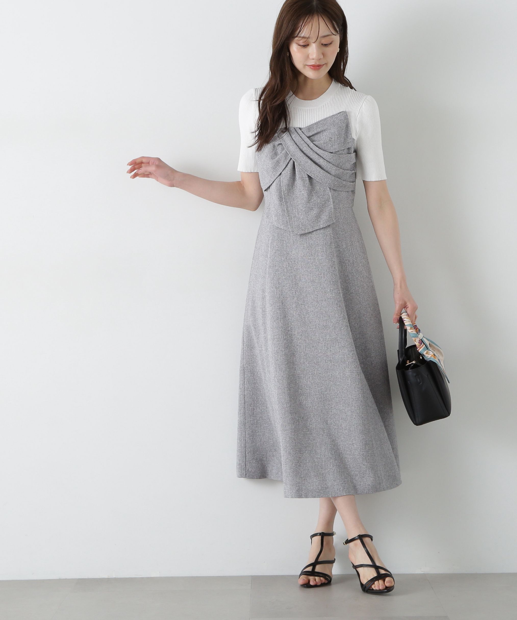 PROPORTION BODY DRESSING「リボンディテールドッキングワンピース」|ワンピース|