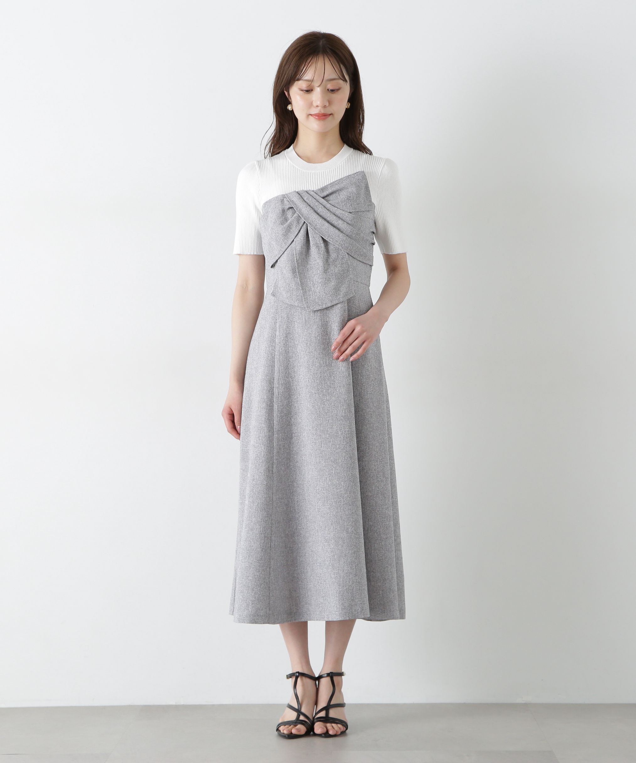 PROPORTION BODY DRESSING「リボンディテールドッキングワンピース」|ワンピース|