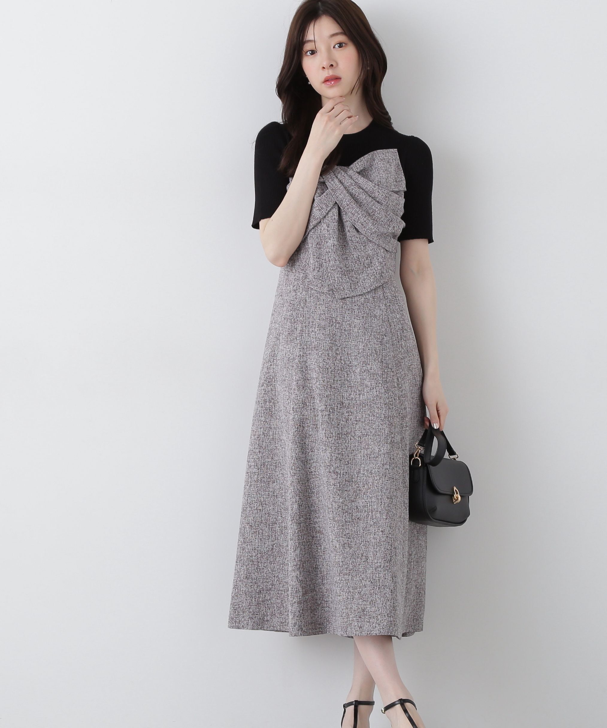 PROPORTION BODY DRESSING「リボンディテールドッキングワンピース」|ワンピース|