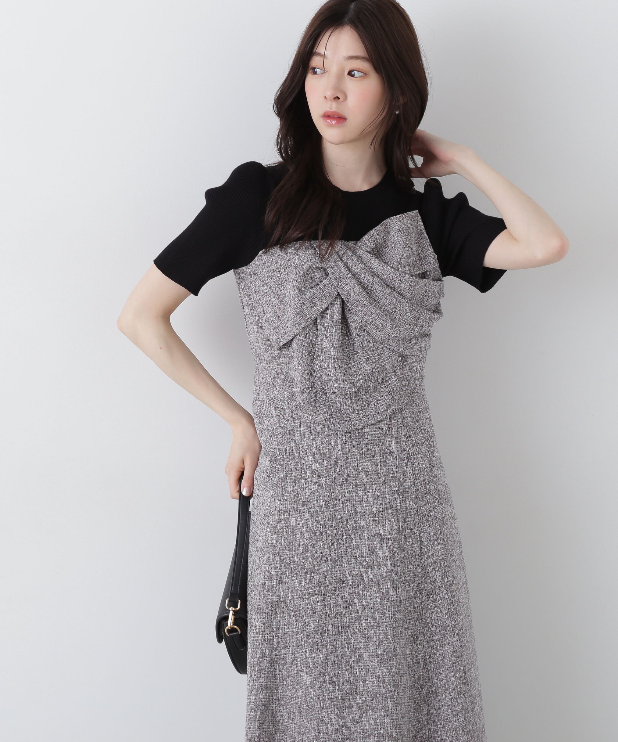 PROPORTION BODY DRESSING「リボンディテールドッキングワンピース」|ワンピース|