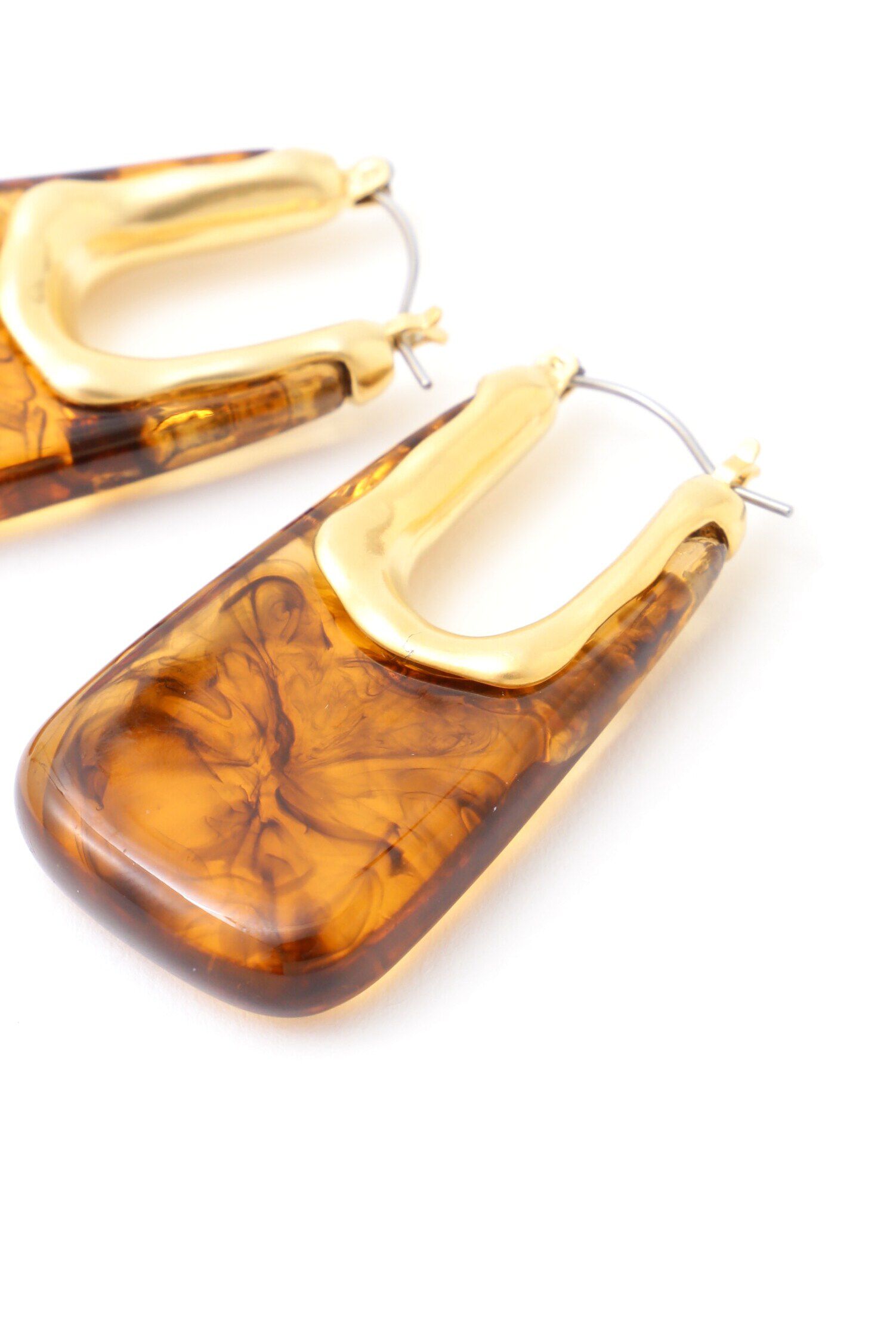  「ラウンドスクエアコンビピアス」|その他|