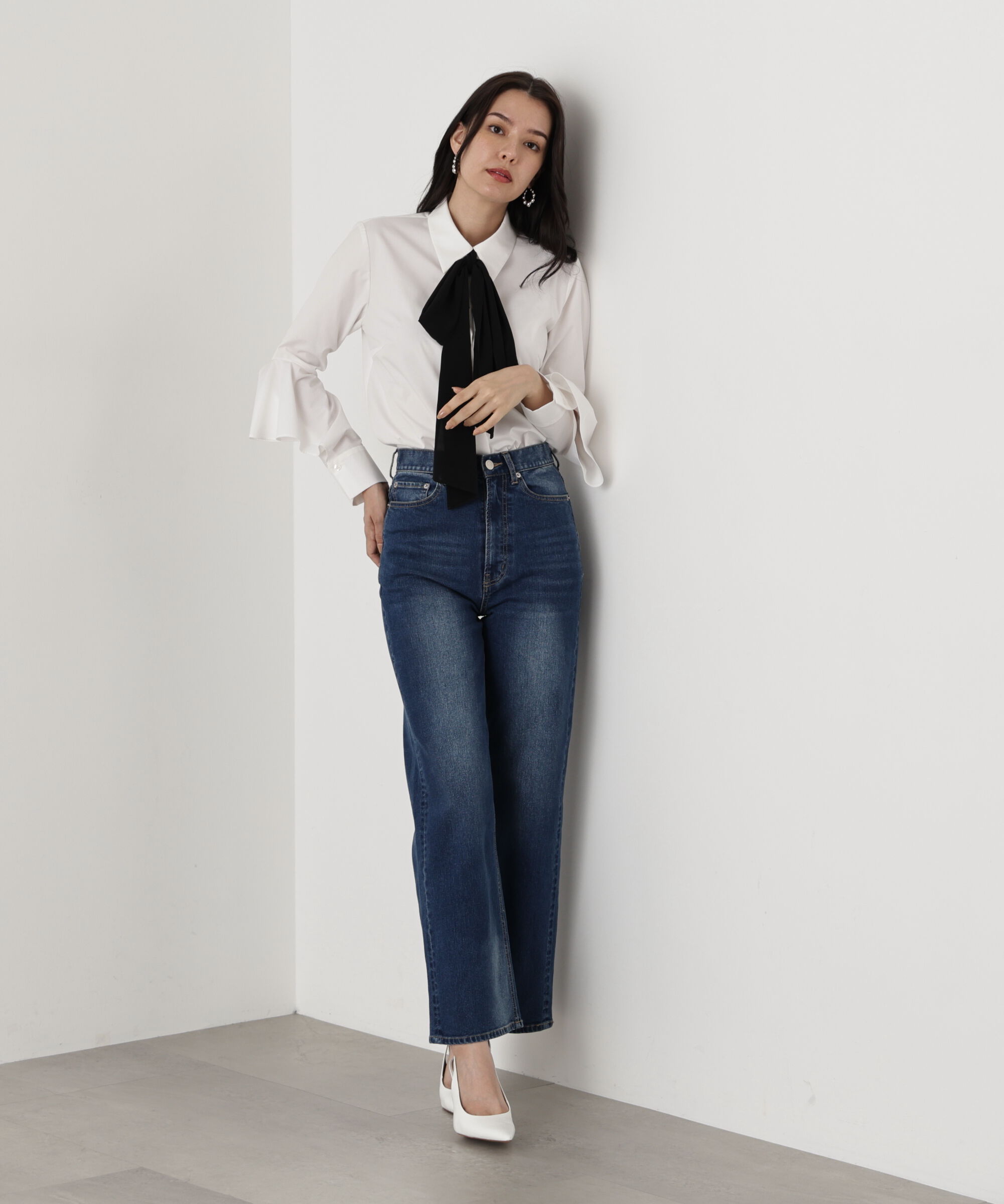  「◆ラッフルスリーブリボンブラウス」|シャツ・ブラウス|