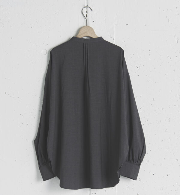 Doux archives「ピンタックバンドカラーシャツ」|シャツ・ブラウス|