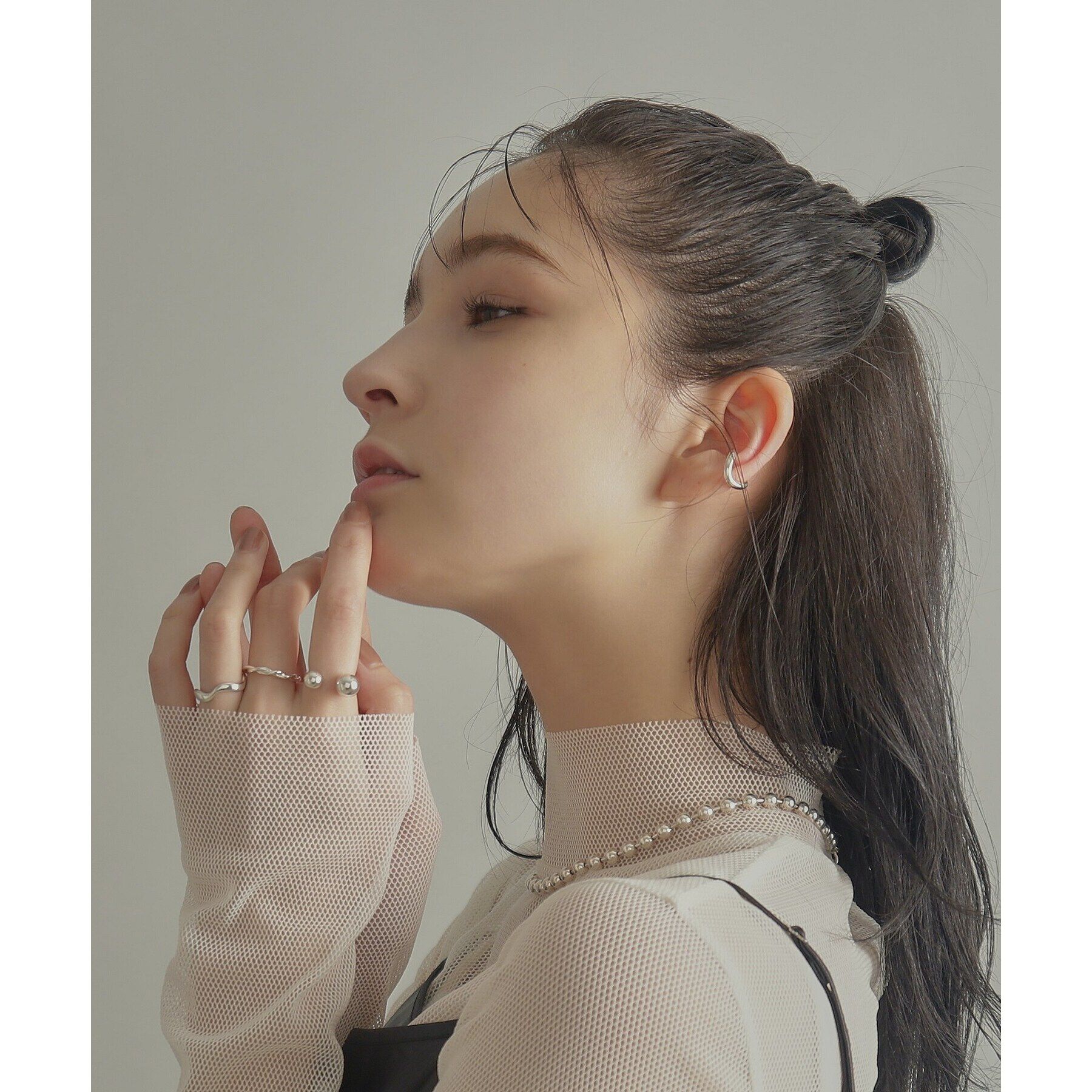 COCOSHNIK ONKITSCH「シルバー ニュアンスリング ウェーブ」|リング|