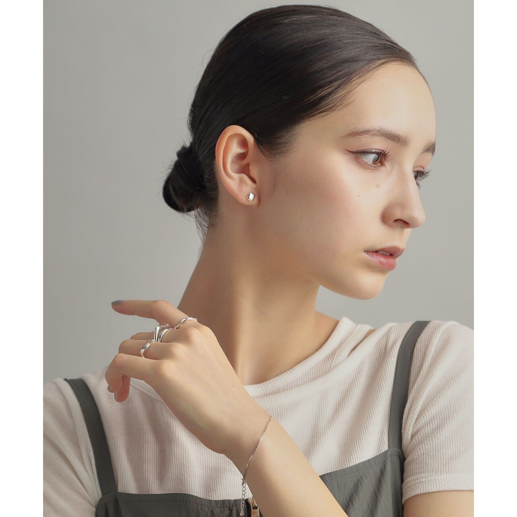 COCOSHNIK ONKITSCH「シルバー ニュアンスリング ウェーブ」|リング|