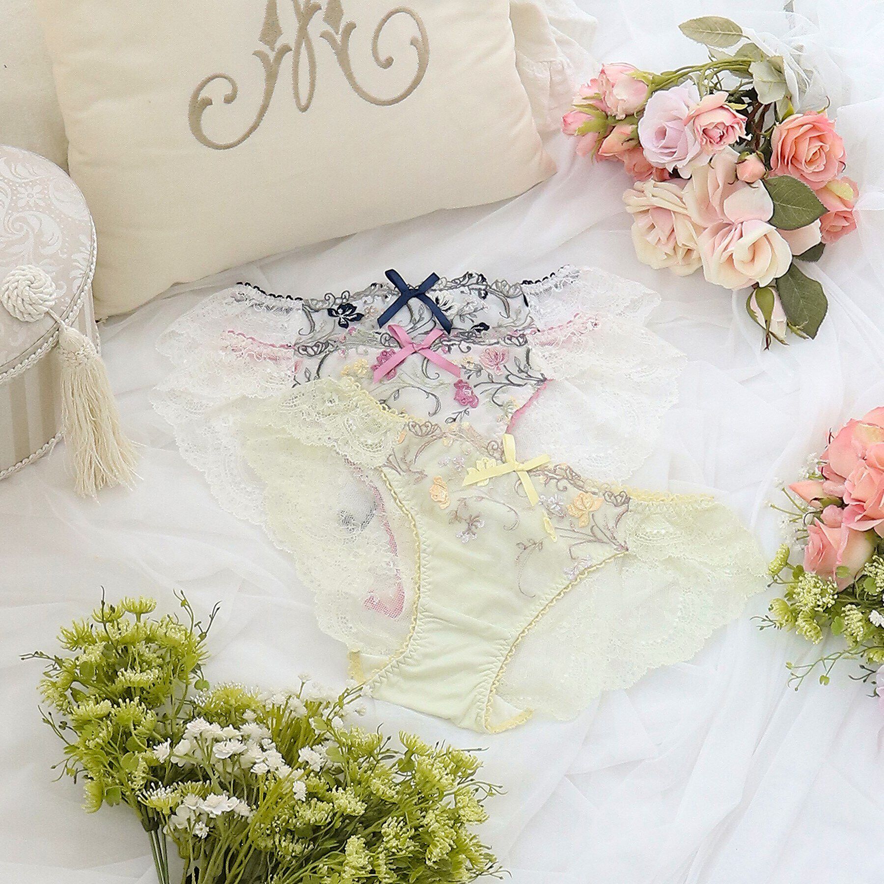 Risa Magli「カトリーヌ レースショーツ」|インナー|