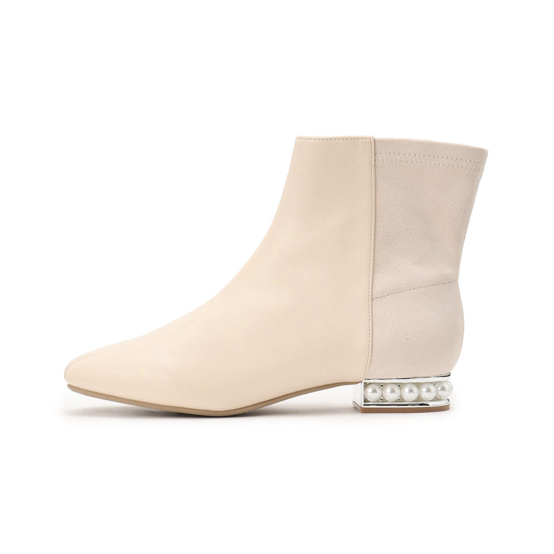 ESPERANZA「パール調ヒールショートブーツ」|ショートブーツ|