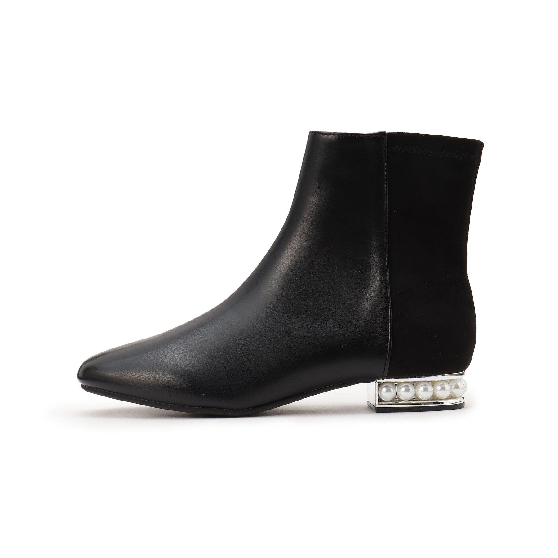 ESPERANZA「パール調ヒールショートブーツ」|ショートブーツ|