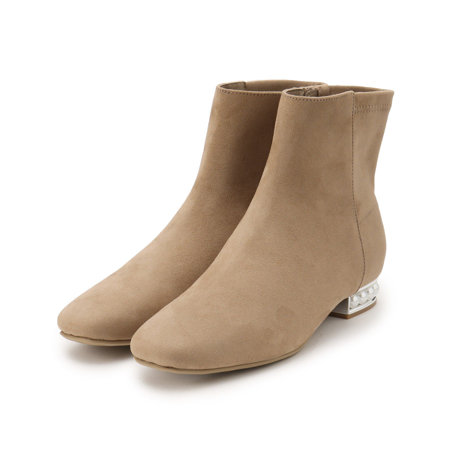 ESPERANZA「パール調ヒールショートブーツ」|ショートブーツ|ﾍﾞｰｼﾞｭ(152)