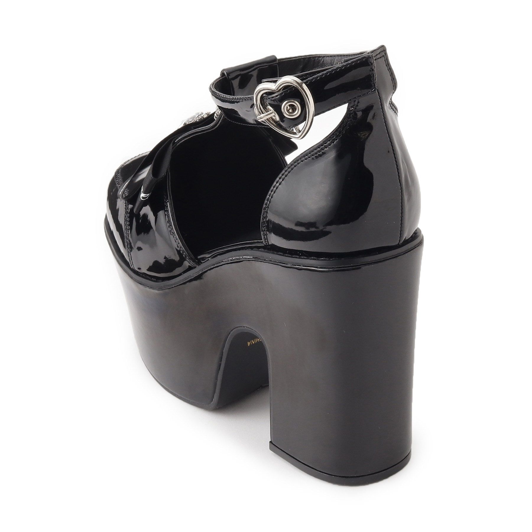 csT&P「厚底ビジュー付きリボンTストラップパンプス 24SS」|パンプス|