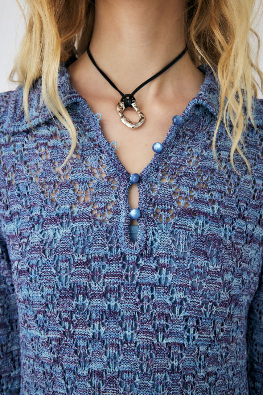 MOUSSY「OPEN WORK POLO ドレス」|ワンピース|