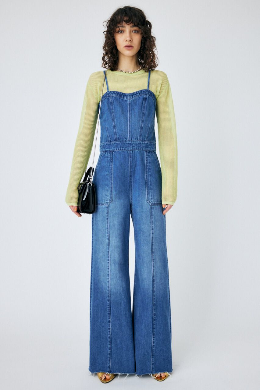 MOUSSY「MESH KNIT トップス」|ニット・セーター|L/GRN1