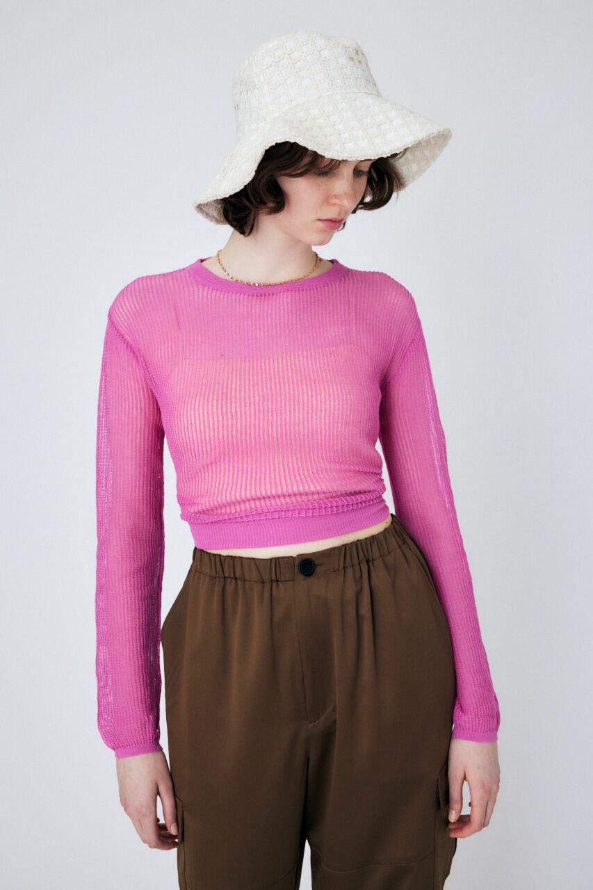 MOUSSY「MESH KNIT トップス」|ニット・セーター|