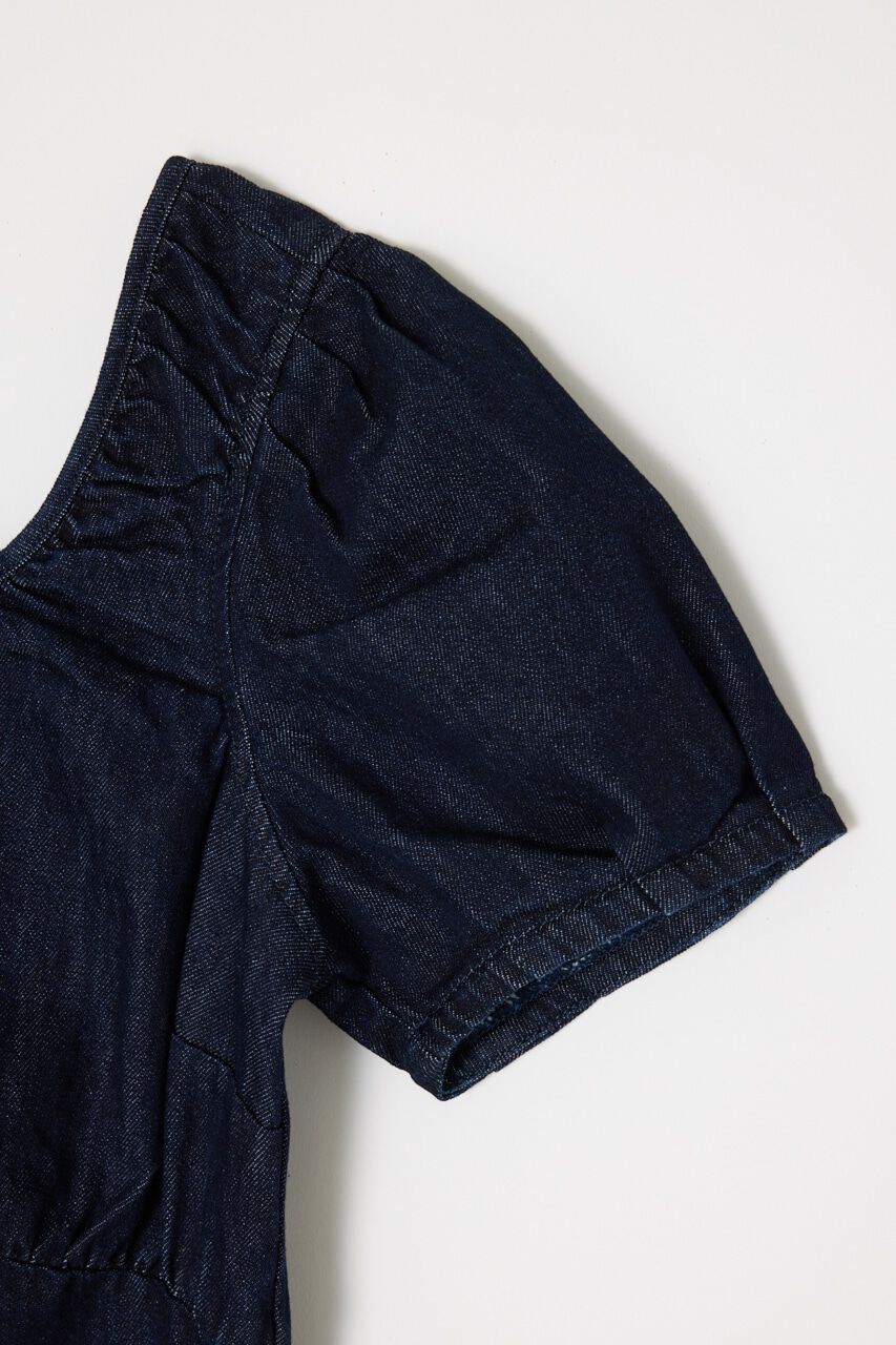 MOUSSY「ROUND NECK DENIM ドレス」|ワンピース|
