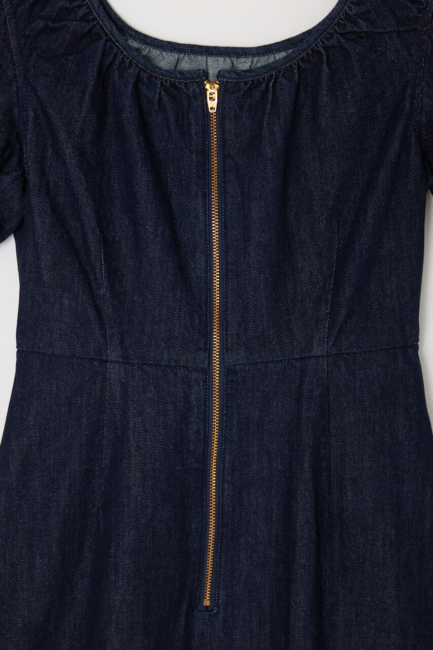 MOUSSY「ROUND NECK DENIM ドレス」|ワンピース|