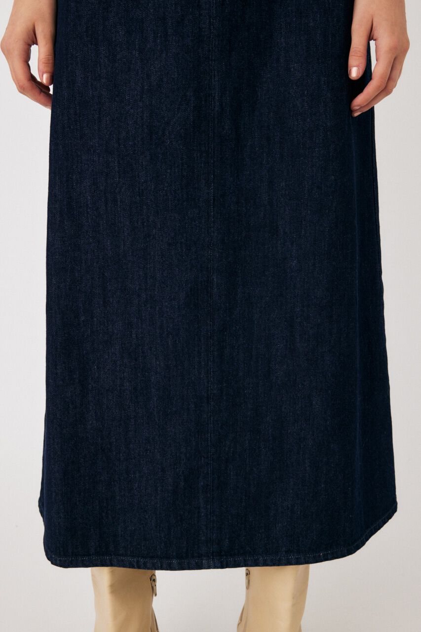 MOUSSY「ROUND NECK DENIM ドレス」|ワンピース|