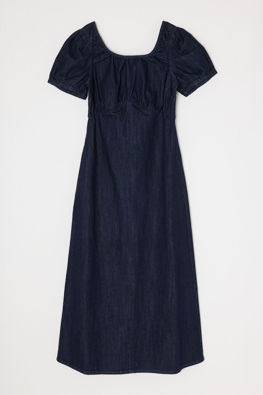 MOUSSY「ROUND NECK DENIM ドレス」|ワンピース|