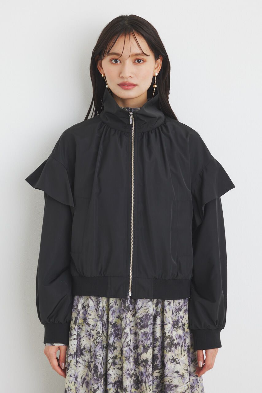 rienda「フリルショルダー2WAYブルゾン」|ブルゾン・スタジャン|