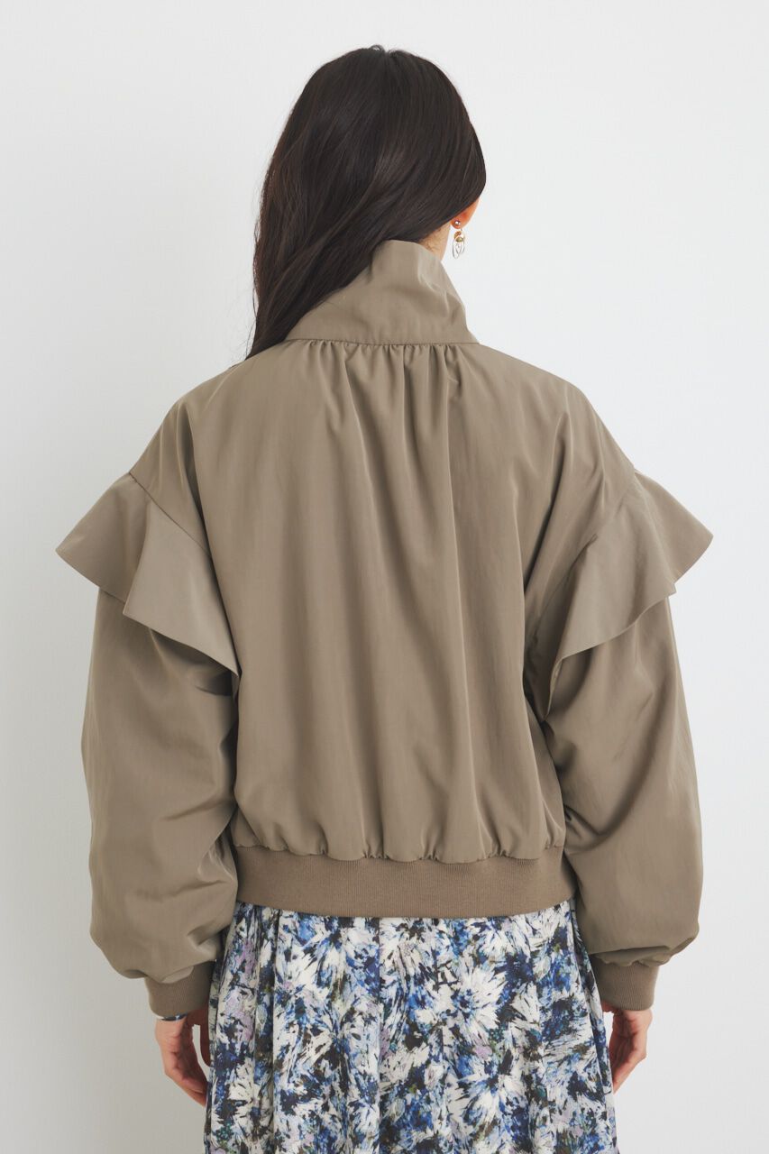 rienda「フリルショルダー2WAYブルゾン」|ブルゾン・スタジャン|