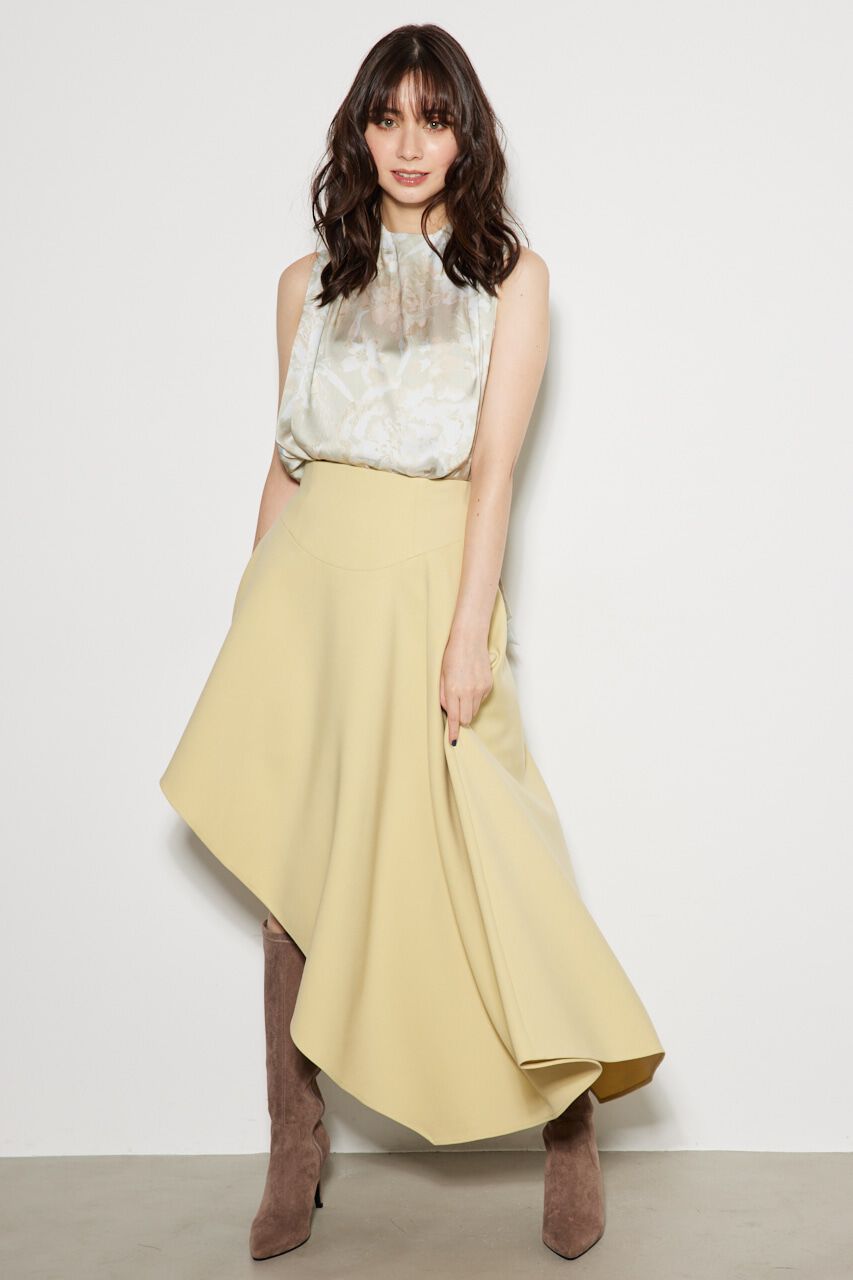 rienda「バイアスカットヘムJ/W SK」|スカート|YEL