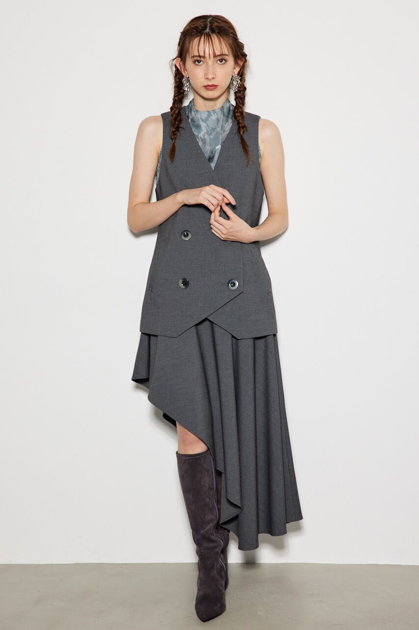 rienda「バイアスカットヘムJ/W SK」|スカート|