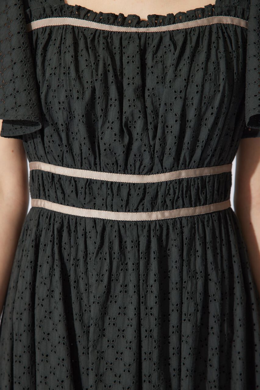 rienda「コットンレースフレアワンピース」|ワンピース|