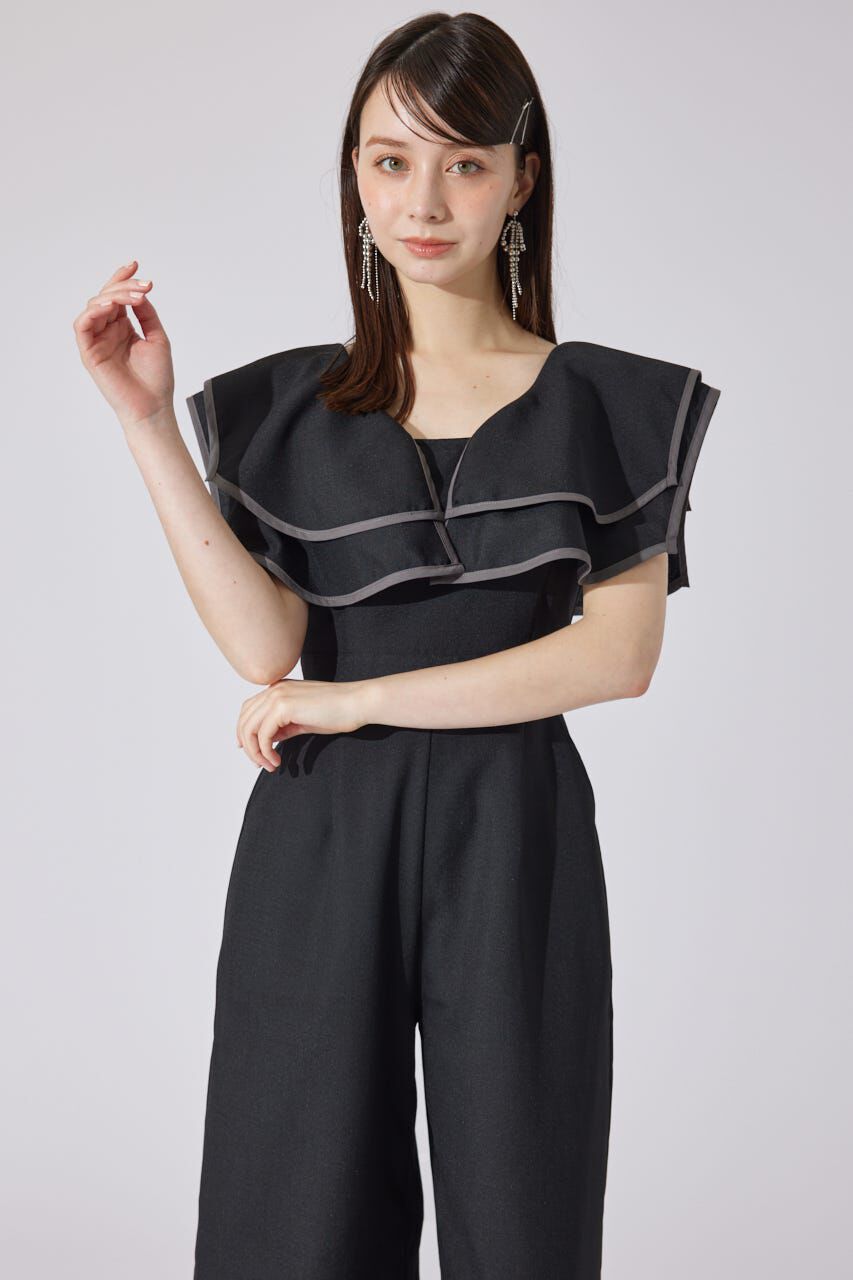 rienda「ショルダーダブルフリルロンパース」|その他|