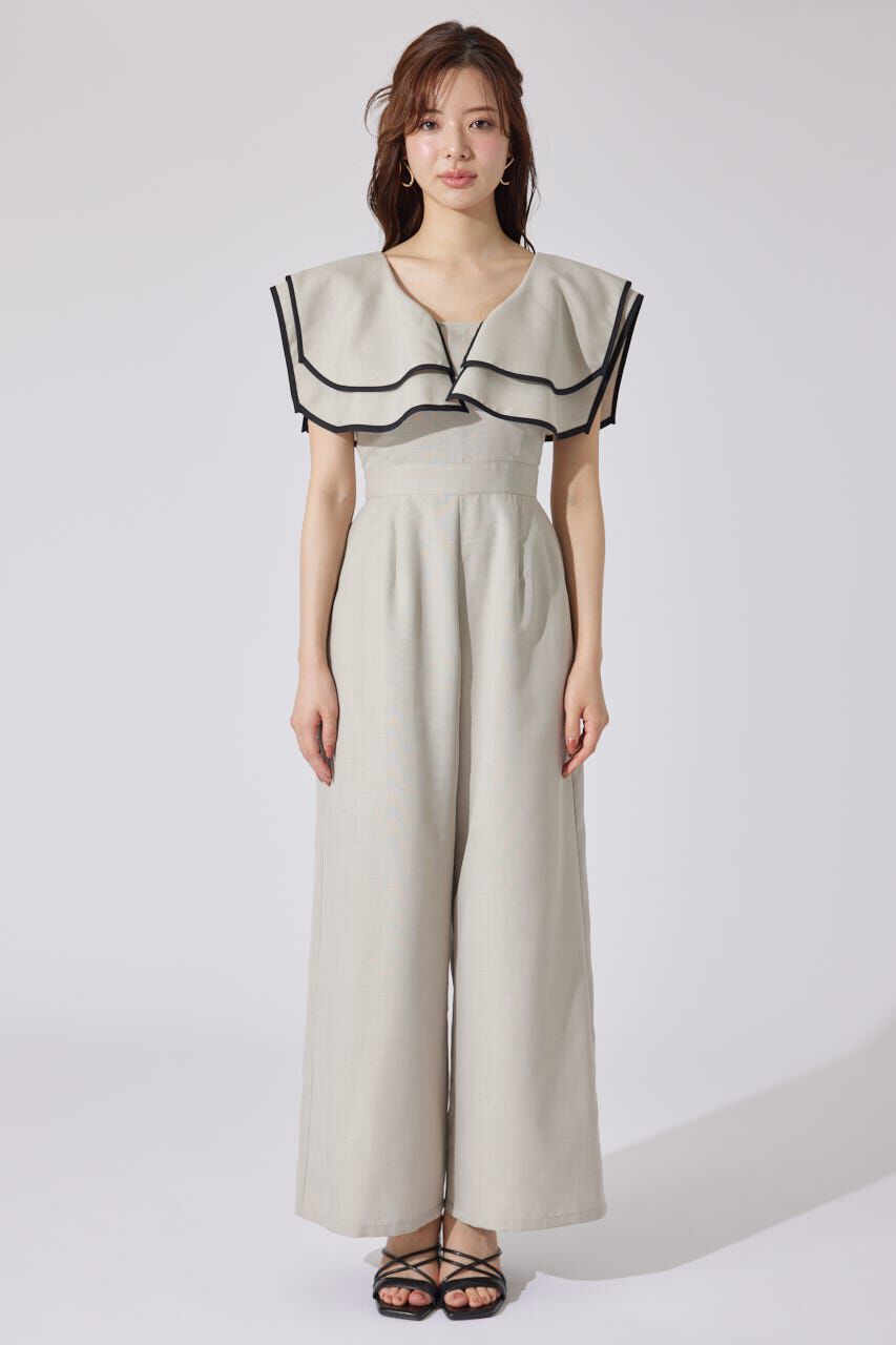 rienda「ショルダーダブルフリルロンパース」|その他|