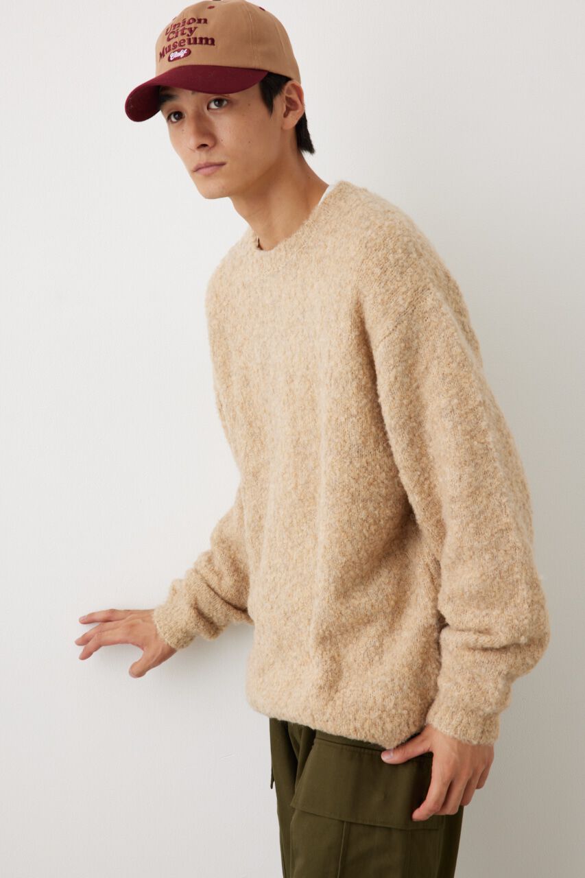 RODEO CROWNS「メンズミックスブークレニットトップス」|ニット・セーター|