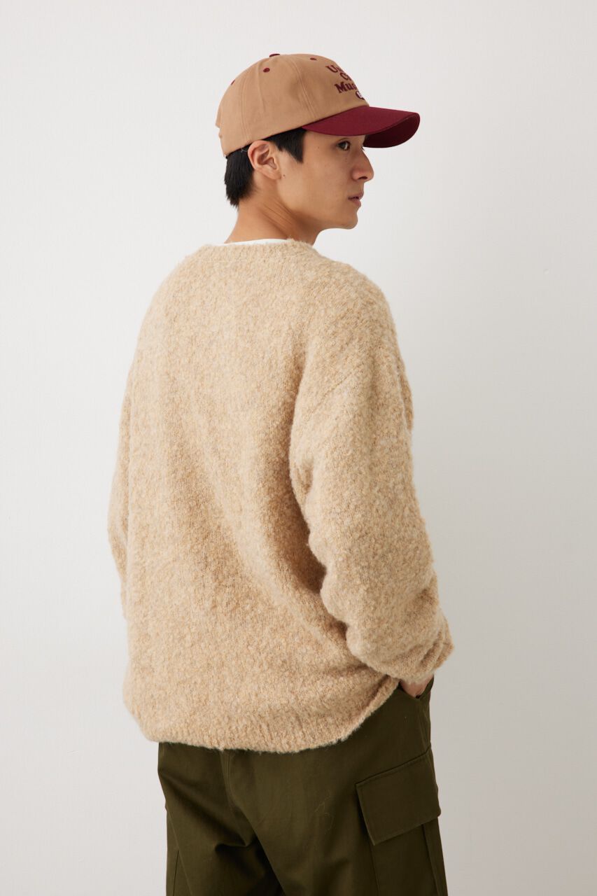 RODEO CROWNS「メンズミックスブークレニットトップス」|ニット・セーター|