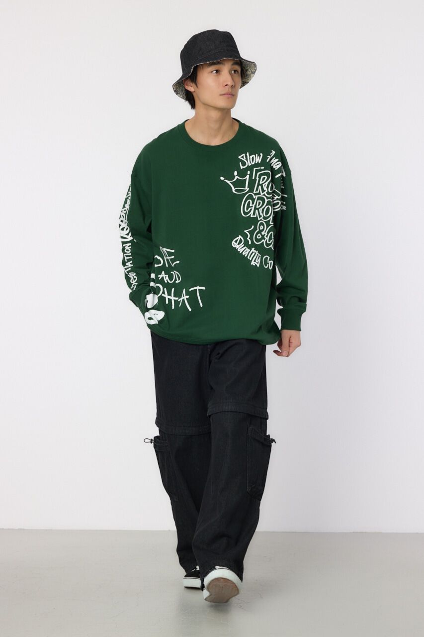 RODEO CROWNS「ランダムスケッチロングスリーブTシャツ」|Tシャツ・カットソー|