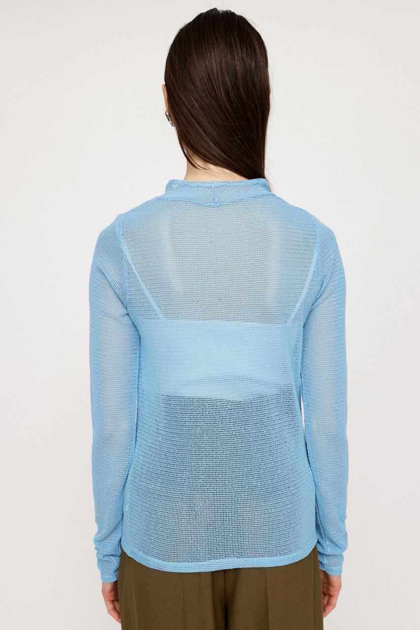 SLY「ASYMMETRY MESH L／S トップス」|Tシャツ・カットソー|