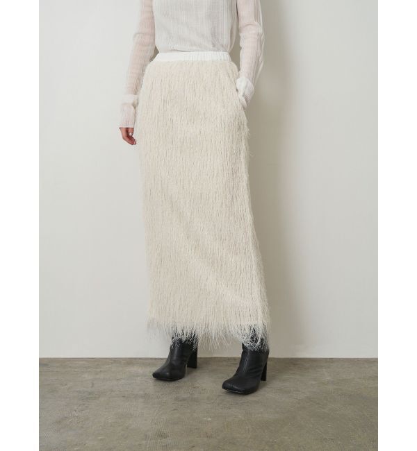 ELENDEEK「FRINGE STRAIGHT SK」|スカート|