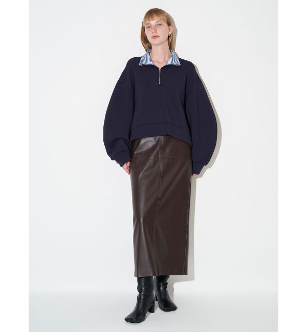 ELENDEEK「FAUX LEATHER SK」|スカート|