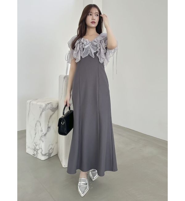 dazzlin「ラッフルリブワンピース」|ワンピース|