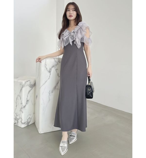 dazzlin「ラッフルリブワンピース」|ワンピース|