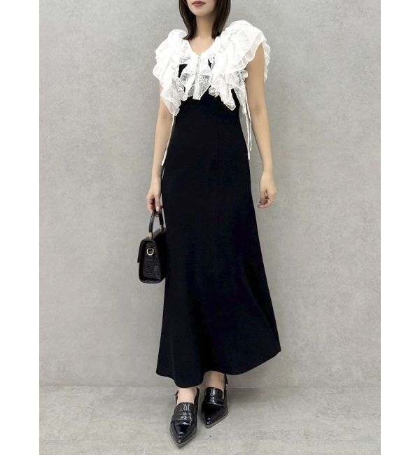 dazzlin「ラッフルリブワンピース」|ワンピース|