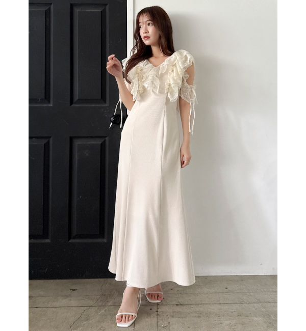 dazzlin「ラッフルリブワンピース」|ワンピース|